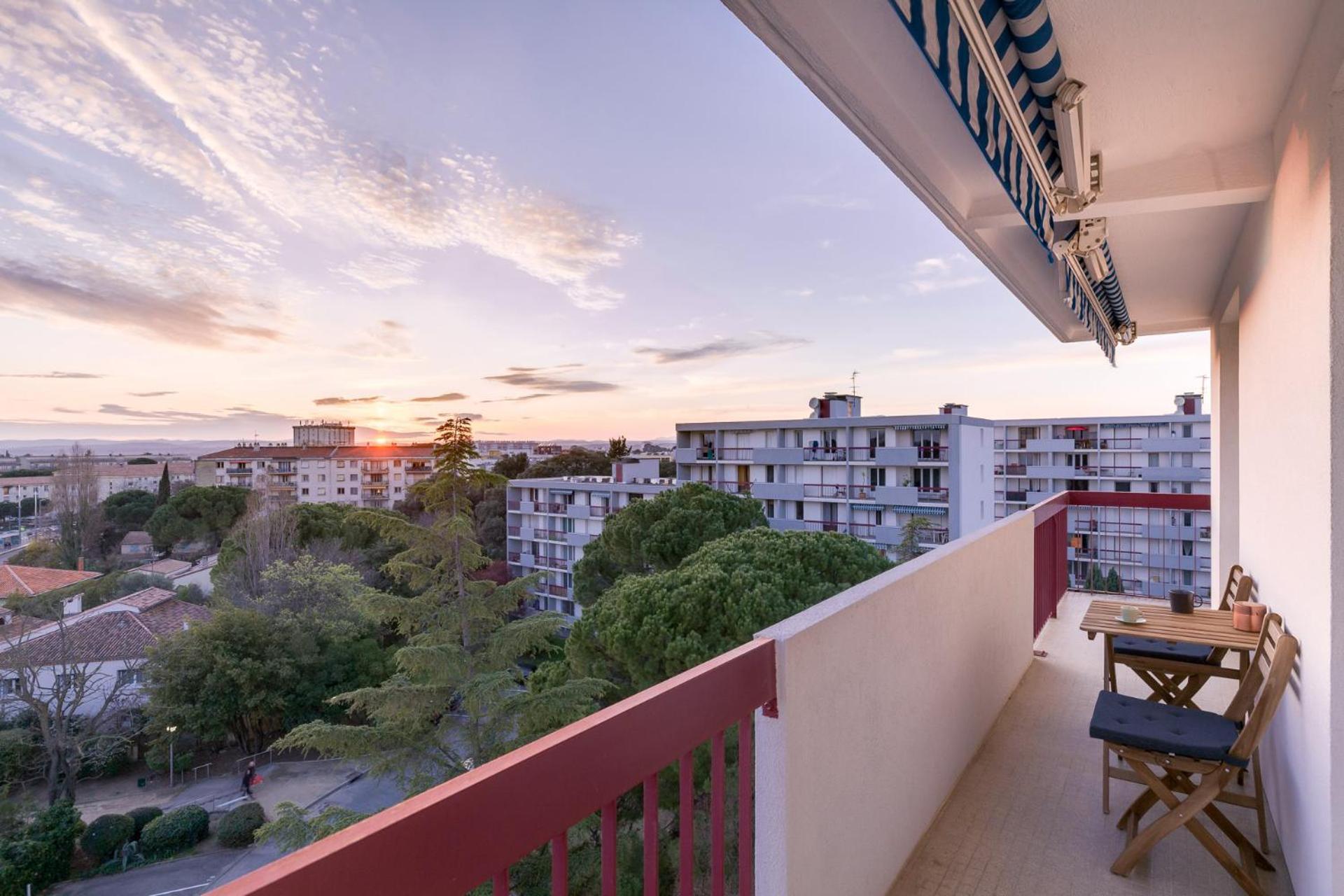 T4 82M2 - Ideal Location Moyenne Duree, 3 Chambres, Parking, Coucher De Soleil モンペリエ エクステリア 写真